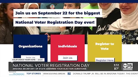 National Voter Registration Day information