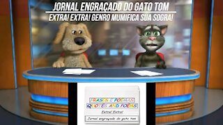 Jornal engraçado do gato tom: Genro mumifica sua sogra! [Frases e Poemas]