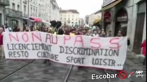 FRANÇA: Mais um final de semana de protestos contra a ditadura sanitária