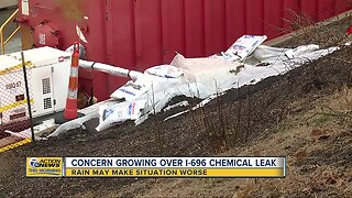 Concerns growing over I-696 chemical leak