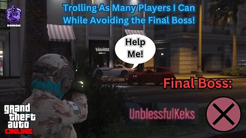 Trolling Players In GTA Online WHILE Being Hunted By The Final Boss (Red CEO)