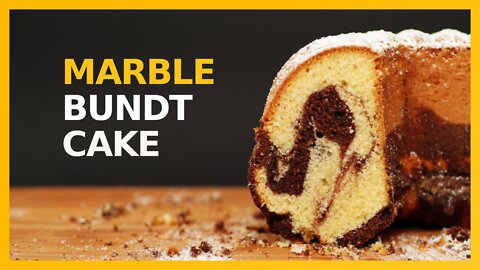 Marble Bundt Cake | Chocolate Marble Cake Recipe