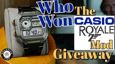 Casio Royale Giveaway Winners Announcement by SKXmod