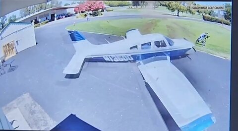 Plane Crash Lands On Golf Course