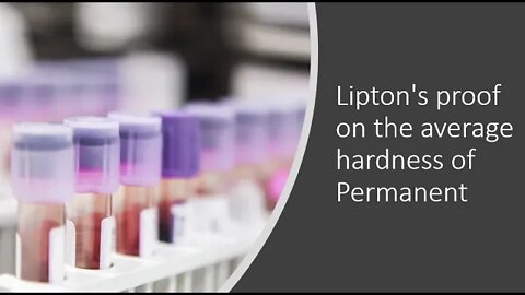 Lipton's proof on average hardness of Permanent