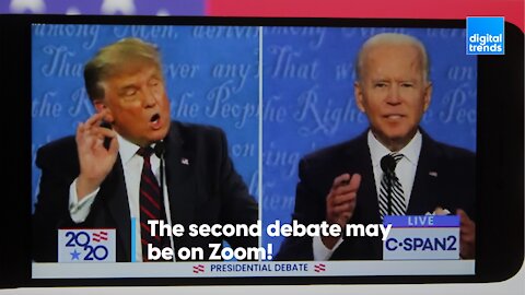 The second debate may be on Zoom!