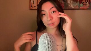 ASMR Skin & Fabric Sounds | Tapping, Rubbing, Scratching (Inaudible Whispers, Hand Movements)