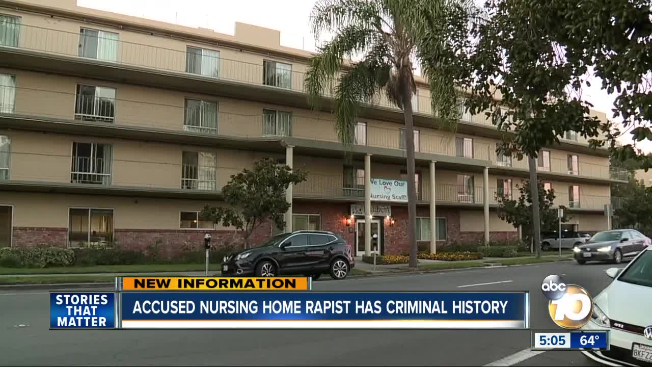 Accused nursing home rapist has criminal history