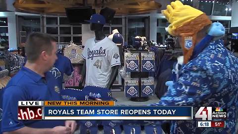 Royals team store gears up for team's 50th year of baseball