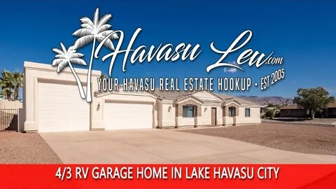 Lake Havasu 4 Bed RV Garage Home with Jr Master Suite 2437 Tigertail Dr MLS 1023567