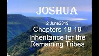 Joshua 18 19 Inheritance for the remaining tribes