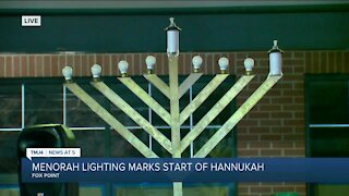 Menorah lighting marks start of Hanukkah