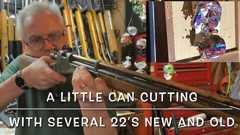 Can cutting with several of my 22 airguns new and old Crosman Gamo Webley & Xisico