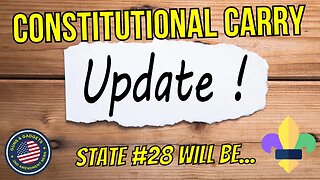 UPDATE: Next Constitutional Carry State…