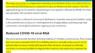 Ivermectin is KEY to CONvid’s Nuremberg 2.0. 🚨👀🚨 (BANNED ON YOUTUBE)