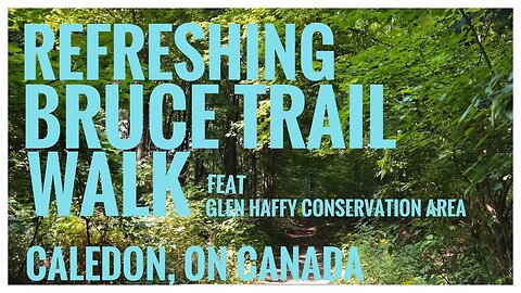 Refreshing Bruce Trail Walk | Happy & Calm Music | Nature Therapy | Glen Haffy C.A. Caledon, ON 🇨🇦