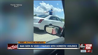 Deputies: Florida man caught driving on I-4 standing through moon roof faces domestic battery charges