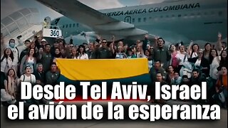 🛑🎥 Colombianos en Tel Aviv celebran la llegada del avión de la esperanza 👇👇