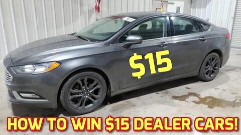 How To Win $15 Dealer Cars With No License, Amazing Deals At New #Copart