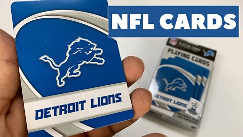 Detroit Lions NFL Playing Cards by MasterPieces Unboxing