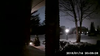 Michigan meteor footage from Roger B. in Macomb Township