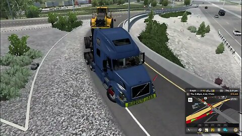 I couldn't be able to park the truck properly in American Truck Simulator