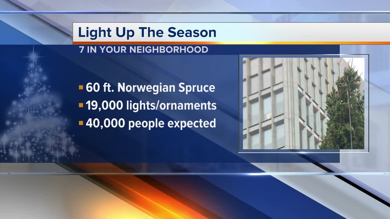 Light Up The Season in downtown Detroit
