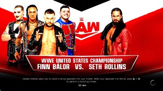 WWE Monday Night Finn Bálor vs Seth Freakin Rollins for the WWE United States Championship