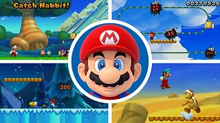All Games & Mini-Games - New Super Mario Bros. U Deluxe