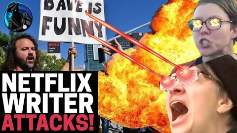 Lunatic Netflix Employee BATTERS Youtubers Peacefully Counter Protesting Dave Chappelle Walkout!