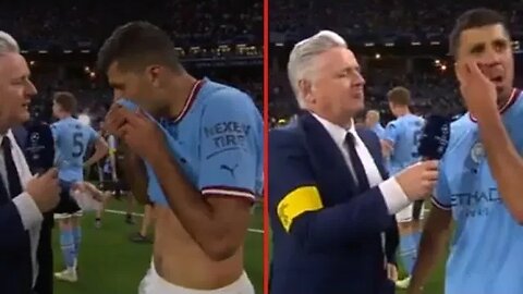 'Pep, put me in' | Match Winner Rodri after Winning Champions League Final For Man City