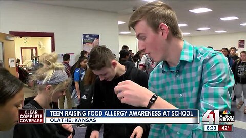 Olathe teen with life-threatening allergy working to raise awareness in schools
