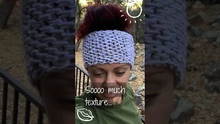 Exploring New Horizons in Crochet | Grey Scrap Yarn Tunisian Headband | Jenetics Creations