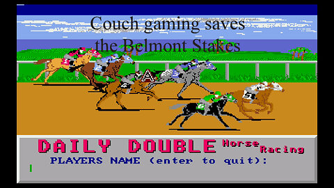 Couch gaming Daily Double Horse Racing (amiga)