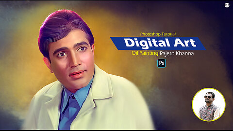 Digital Art Of Legendary All Time Megastar of Bollywood Rajesh Khanna Photoshop Tutorial