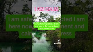 I AM CALM#shortsfeed #goodvibes #spiritualawakening #calm #affirmations #antistress #iam#calming