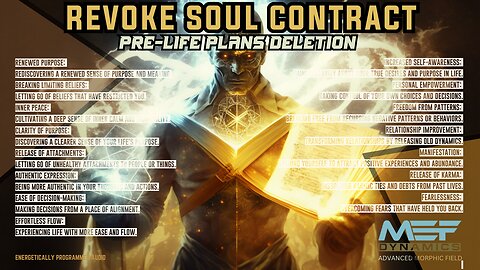 Soul Contract Revoker | Erase Pre-Life Plans (Advanced Morphic Field)