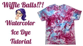 Tie-Dye Designs: WIFFLE BALLS!?!?! Watercolor Ice Dye Part One