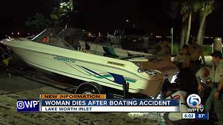 Woman dies after boating accident