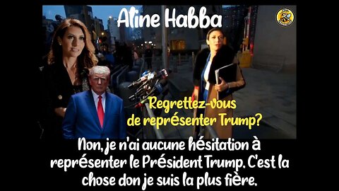 Alina Habba réplique à un journaliste qui lui demande si elle regrette de représenter Trump.