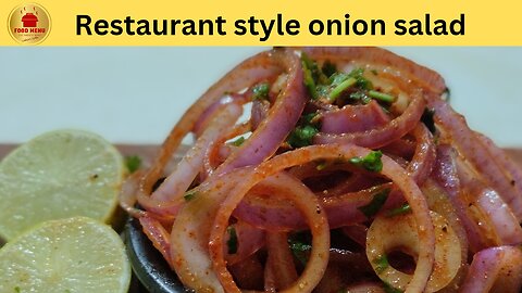 Onion Salad Recipe By Food Menu | پیاز کی سلاد بنانے کا طریقہ | Restaurant Style Salad Recipe