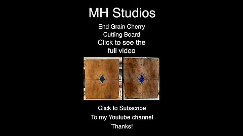 End grain cherry cutting board #Shorts