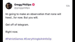 Is "Delete Telegram" a Psyop?