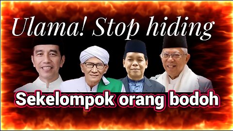 Open challenge to the top Ulama in Indonesia do you Dare?