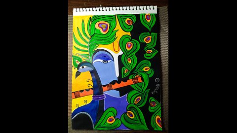 Lord krishna panting 🖌️🎨