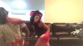 5-year-old girl's intense boxing workout with her dad