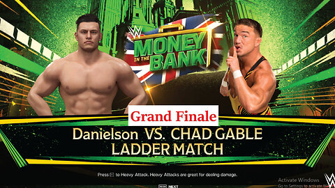 Chad Gable Vs Danielson , Men's Money In The Bank Finale , WWE 2k24 Gaming
