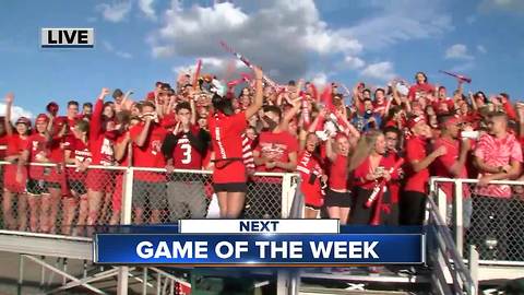 Chippewa Valley student section welcomes WXYZ for the Game of the Week