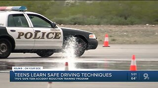 Tucson police hold teen driving training session