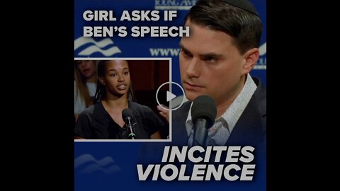 TOP SHAPIRO MOMENT_ Girl asks if Ben’s speech incites violence